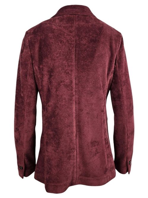 giacca donna monopetto in velluto liscio bordeaux Circolo 1901 | FD36351043